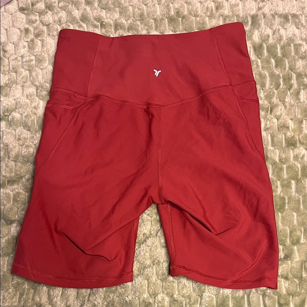 Old Navy Powersoft Women's Red Athletic Shorts